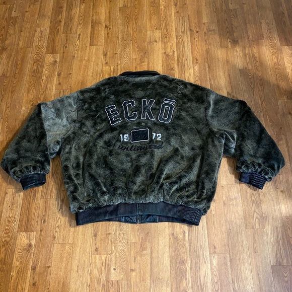 Ecko Unlimited Other - VTG Reversible Chinchilla & Leather Jacket, 3XL